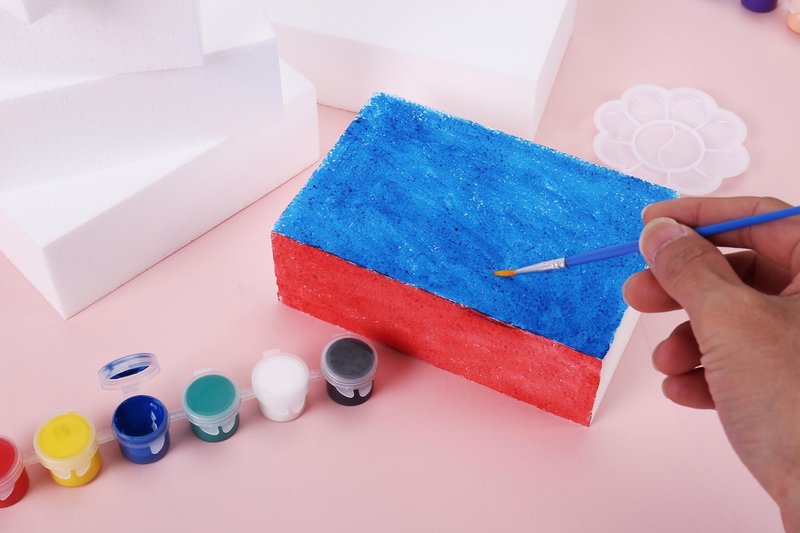 AMZQNART Craft Foam Block, 0.5 in Thick 17x11" EPS Polystyrene Rectangle Foam Blocks Packs of 15 Pcs for Art Sculpting, Sculpture, Modeling, School and Home DIY.
