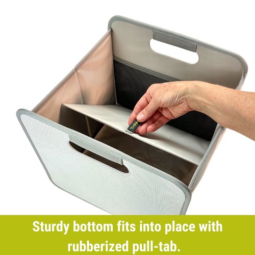 meori Foldable Storage File Box w/Hanging Rails Rewritable Label Fabric …
