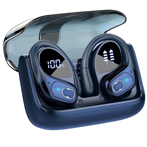 AI Translation Earbuds, 164 Language Translator Earbud with APP, Blue