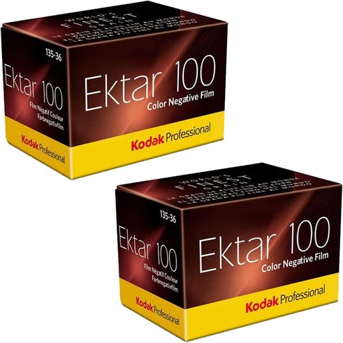 Kodak Ektar 100 Professional Color Negative Film - ISO 100, 35mm, 36 Exposures | Pack of 2