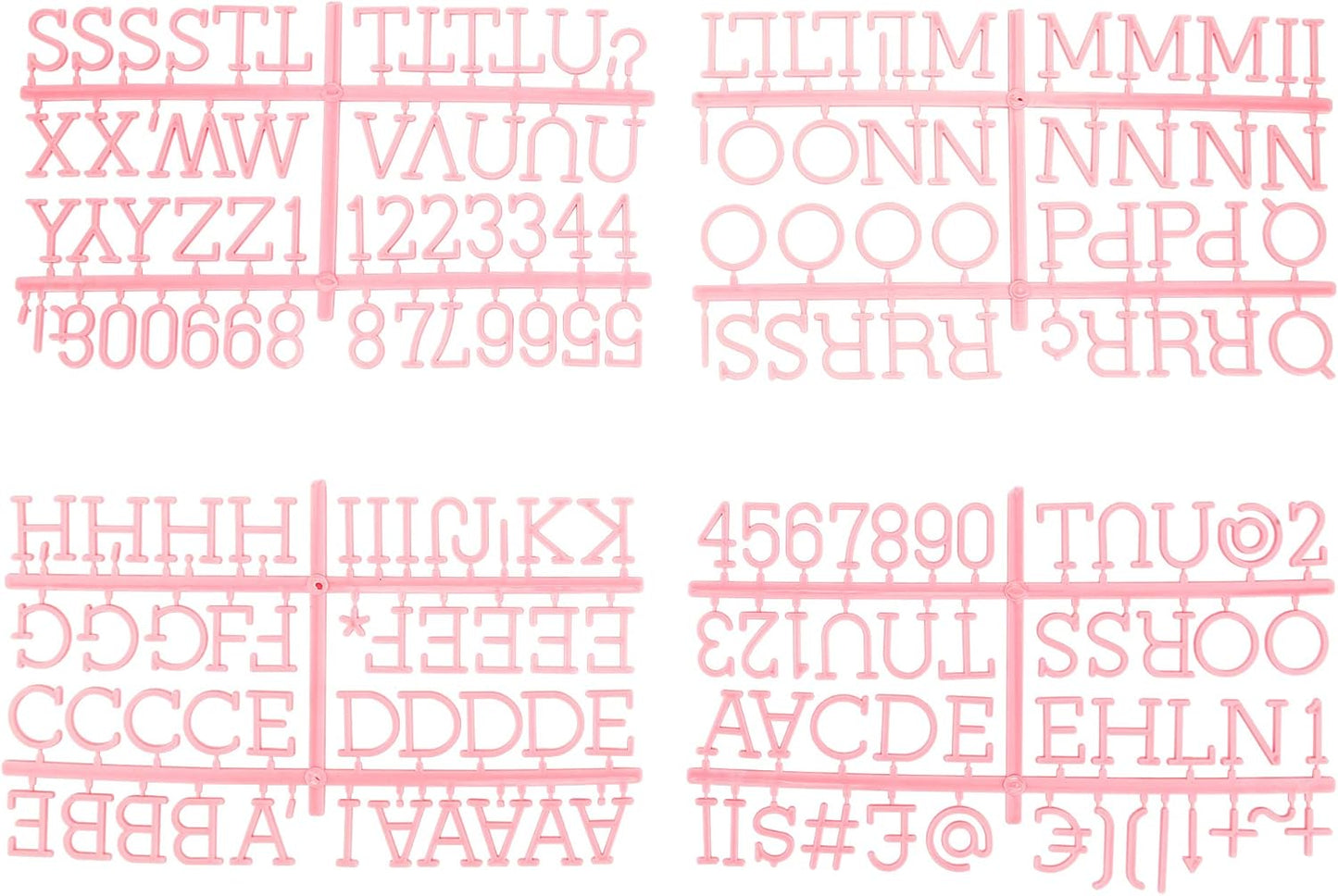 1 Inch Letters for Felt Letter Board, 188 Pieces Including Characters, Numbers & Symbols for Changeable Plastic Message Boards by Veskaoty (White)