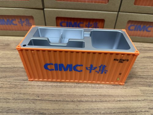 Yixoo Desk Organizer, Pen Pencil Holder, Business Name Cards Holder, Shipping Container Model Storage Box, Secret Storage Box with Multiple Compartments Office Supplies Multi-function (CIMC)