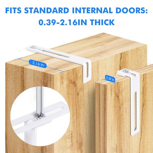 Magnetic Dry Erase Board for Doors, 36x24 Inch Whiteboard with Adjustable Long Arm Hook Mount - Easy to Install, Portable Hanging White Board for Home, Dorm Room, Office Cubicle & Small Spaces