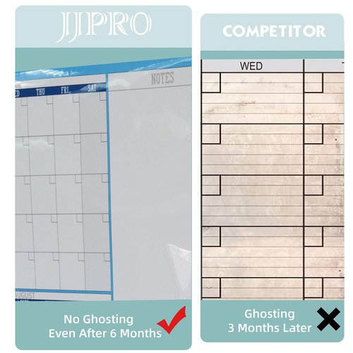Large Dry Erase Wall Calendar - 38" x 72" - Undated Blank Reusable Yearly Calendar - Giant Whiteboard Annual Poster - Laminated Office Jumbo 12 Month Calendar
