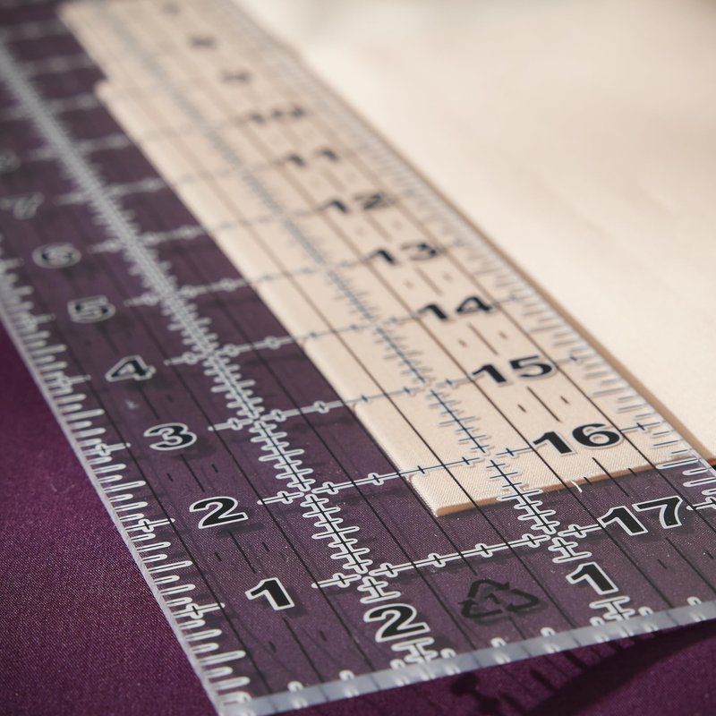 Fiskars Sewing Ruler, 3" x 18" Acrylic Ruler with Gridlines, Sewing and Quilting Supplies, Arts and Craft Supplies, Clear