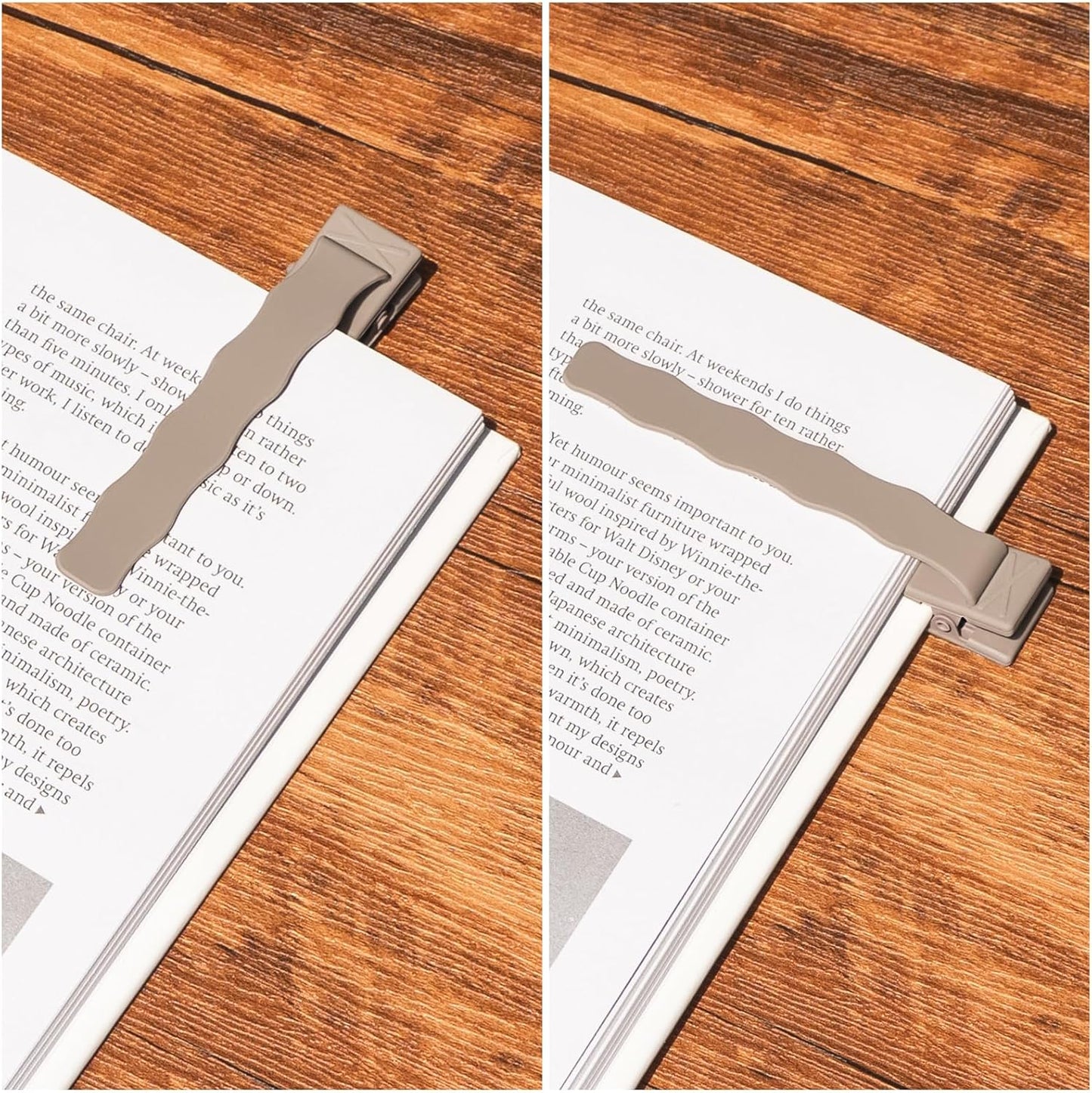 Skiennix Silicone Bookmarks - 3 Pack Automatic Page Holders | Perfect Gifts for Book Lovers & Teachers