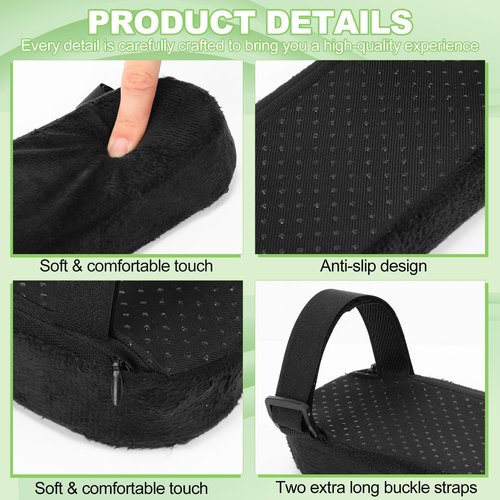 SmoothNovelty 4-Pack Office Chair Armrest Pads - Memory Foam, Removable & Washable, for Office and Computer Chairs, Cushion Elbow Pressure