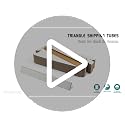 25-Pack Triangle Mailing Tubes 18.25x2x2 Inch Cardboard Shipping Tubes