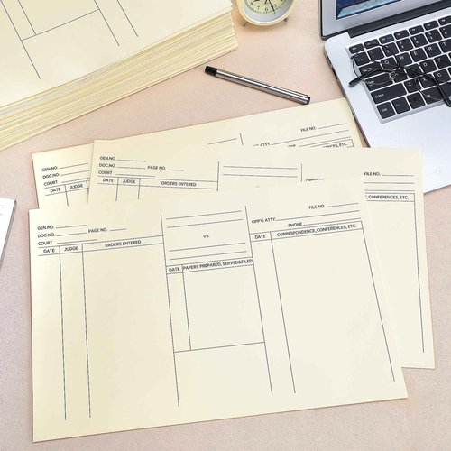 Fuyoooo 100 Pack 10 x 14-3/4'' Attorney's Envelopes Open Side Case Files Envelopes, Heavy Duty 110 lb Manila, Manila File Jackets Attorney Job Folders for Office Business Employee