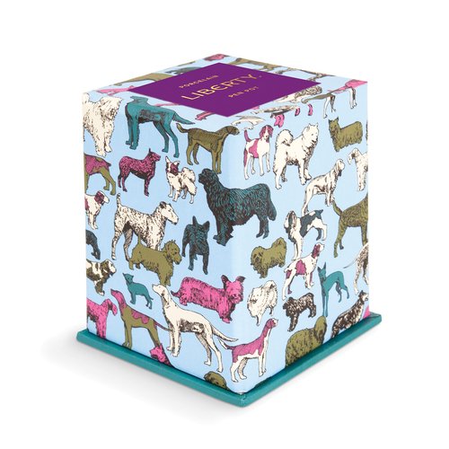 Galison Liberty Best in Show Porcelain Pen Pot from Galison - Porcelain Pen Holder, 3 x 3.75 x 3", Features Famous Best in Show Print from Liberty, Gold Gilded Edge, Perfect for Home or Office