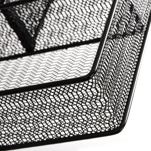 Hiceeden 2 Pack Mesh Desk Drawer Organizer, 16.1"x12.2"x2" Large Desk Organizer Tray with 2 Removable Dividers, 6 Compartment Metal Organizers for Home, Office, Makeup & Vanity