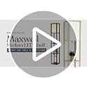 Brightech Maxwell Corner Floor Lamp with Shelves - Havana Brown, Smart Compatible, 3-Tier Display Lighting