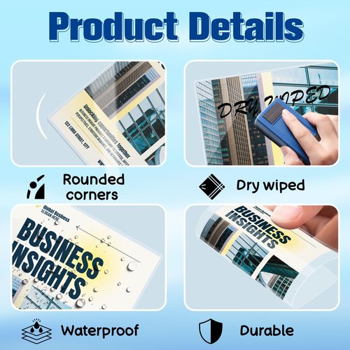 100 Pack 9x11.5inch 7mil Letter Size Laminating Sheets Thermal Laminating Pouches Paper Laminator Sheets File Card Laminator Pouches 8.5x11inch for Permits Cards File Photos (100, 9"x11.5"-7mil)