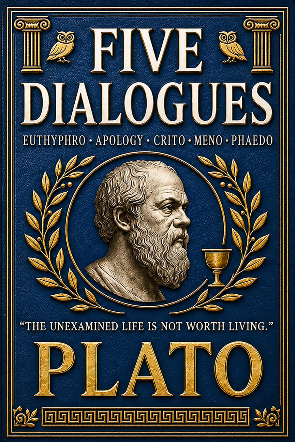 Plato: Five Dialogues: Euthyphro, Apology, Crito, Meno, Phaedo – Modern English Collector’s Gift Edition with Original Illustrations