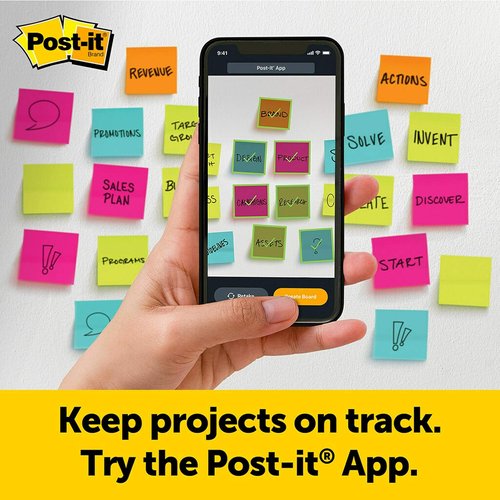 Post-it Super Sticky Easel Pad - 20 x 23 Inches, 20 Sheets, Portable White Flip Chart Paper for Teachers & Students