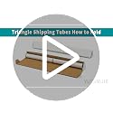 YUSHYIJIE 25-Pack 18.25x3x3 Inch Triangular Shipping Tubes for Artwork & Documents