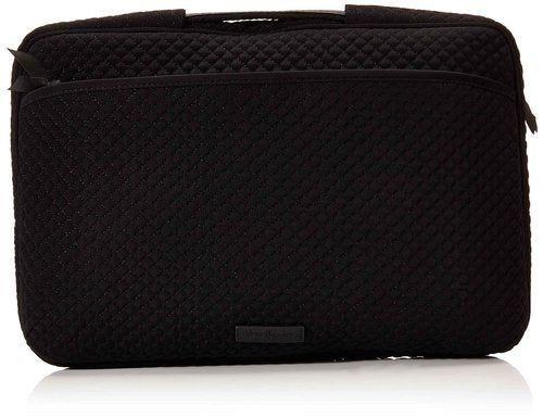 Vera Bradley Women's Microfiber Laptop Organizer, True Black, One Size