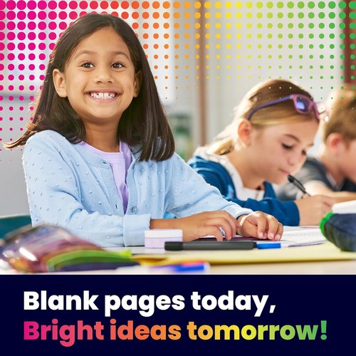 Hygloss Half Blank Books - Creative Writing & Illustration Journals | 100 Pack, 5.5" x 8.5" for Kids K-2
