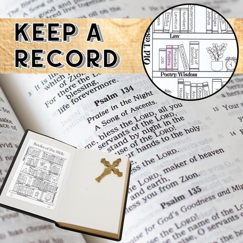 Kosiz 24 Pcs Bible Stickers - Christian Reading Tracker for Journaling | Classic Style