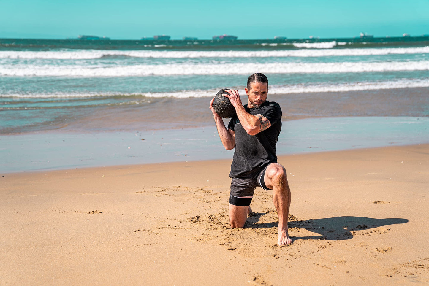 Living.Fit Slam Ball – Durable Heavy-Duty 80 LB Slam Ball for Strength Training, Crossfit, and Functional Fitness – Available in Multiple Weights – Non-Slip Grip, Versatile for Full-Body Workouts