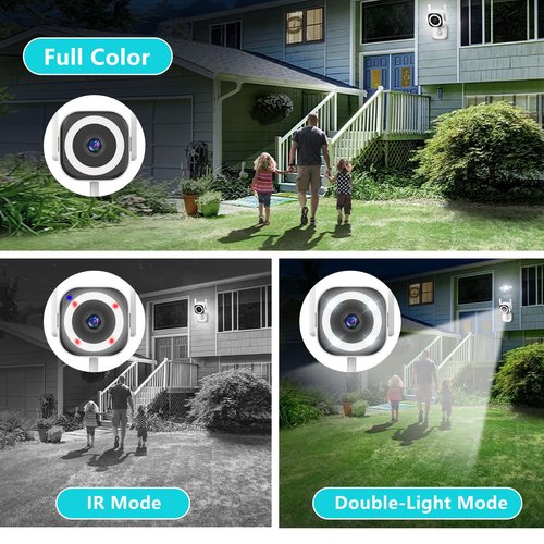 5G Outdoor/Indoor Cameras for Home Security, 1080P Baby Monitor Camera for Pet/Babyroom/Cat/Dog/Nanny/Elder, IP66 Waterproof, 3 Night Vision, Alarm Siren, SD/Cloud