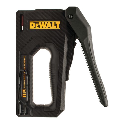 DEWALT Staple Gun, Carbon Fiber Body, 2-in-1 Tacker (DWHT80276) & Arrow Fastener 506IP Heavy Duty T50 3/8-Inch Staples for Upholstery, Construction, Furniture, Crafts, 5000-Pack
