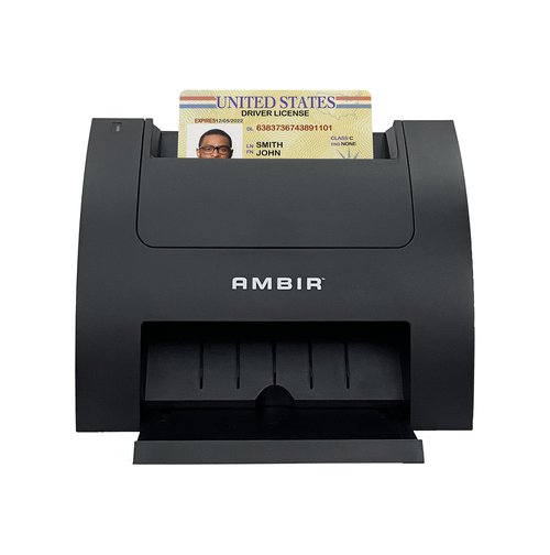 Ambir Card Scanner PS670ST-AS High Speed Single Sided Vertical USB Powered Card Scanner for Windows PC
