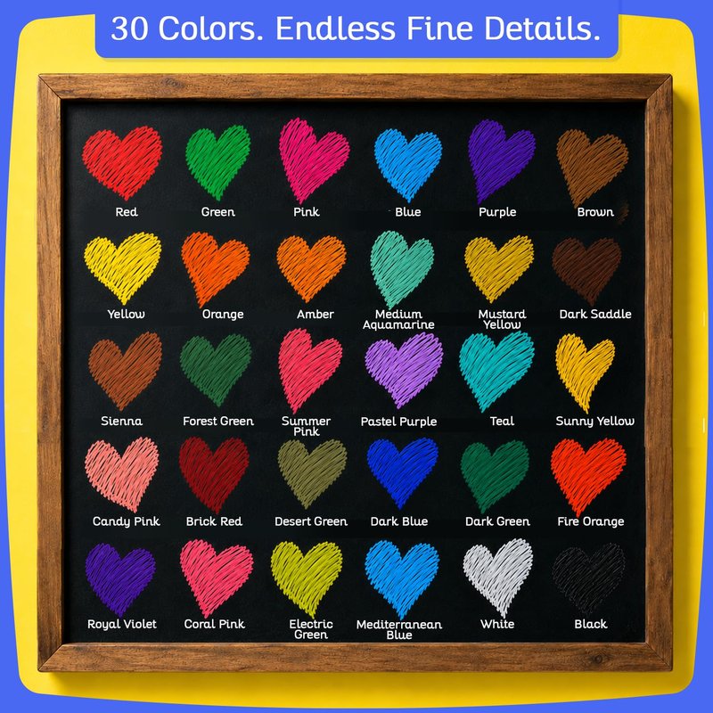 Extra Fine Tip Liquid Chalk Markers for Blackboard (30 Pack 1mm) Pastel + Neon Chalk Pens - Erasable Dry Erase Marker for Chalkboard, Blackboards, Window, Bistro, Car - Fine Tip Chalkboard Markers