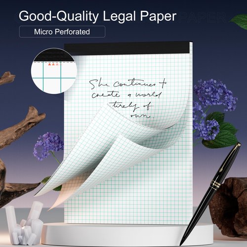 Graph Paper Legal Pad 8.5 x 11 Grid Paper Letter Size Graphing Paper 4x4, 3 Pack Quad Ruled Legal Pad 11 x 8-1/2'' Writing Pads 30 Sheet/ Pad, 8.5 x 11'' Drafting Paper Perforated Math Paper Pad
