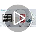 KYODOLED 40-Key Lock Box with Resettable 3-Digit Combination (White-01) Wall Mount