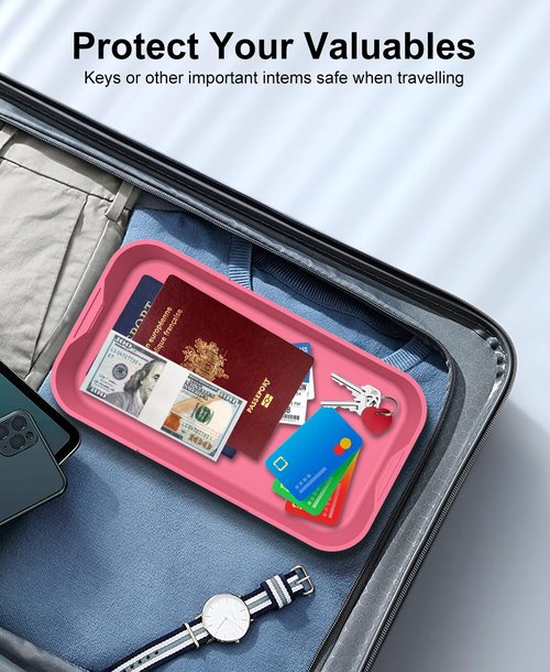 ySky Lockable Storage Box with Combination Code - Secure Medicine Safe box, Phone Jail & Snack Container for Refrigerator, Home, Office, Travel - Durable Multi-Purpose Lock Box (Berry)