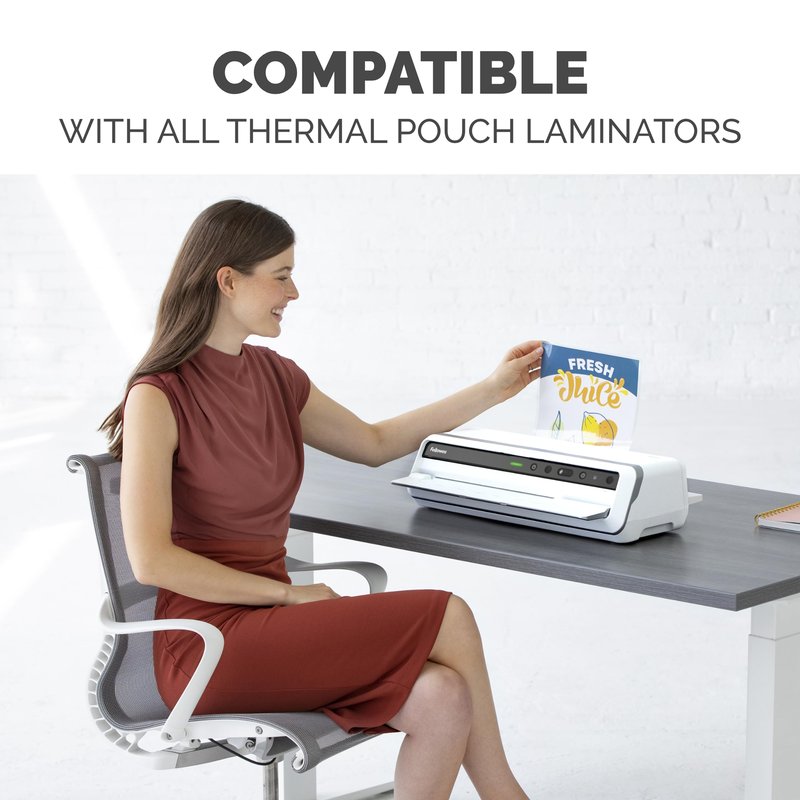 Fellowes Thermal Laminating Pouches, ImageLast, Jam Free, Letter Size, 5 Mil, 50 Pack (5204002)