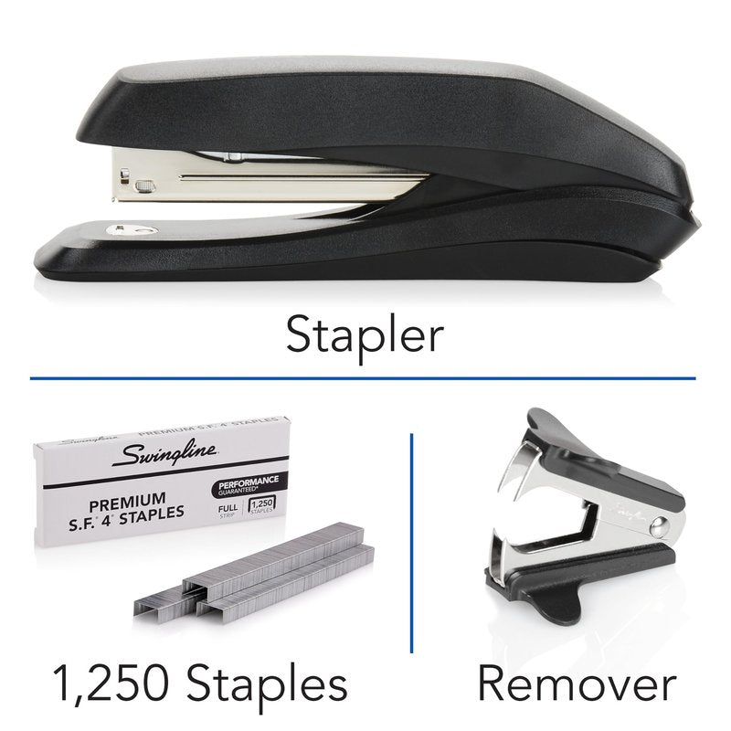 Swingline Stapler Value Pack, 20 Sheet Capacity, Jam Free, includes Stapler, 1250 Staples and Staple Remover, Black (54567)