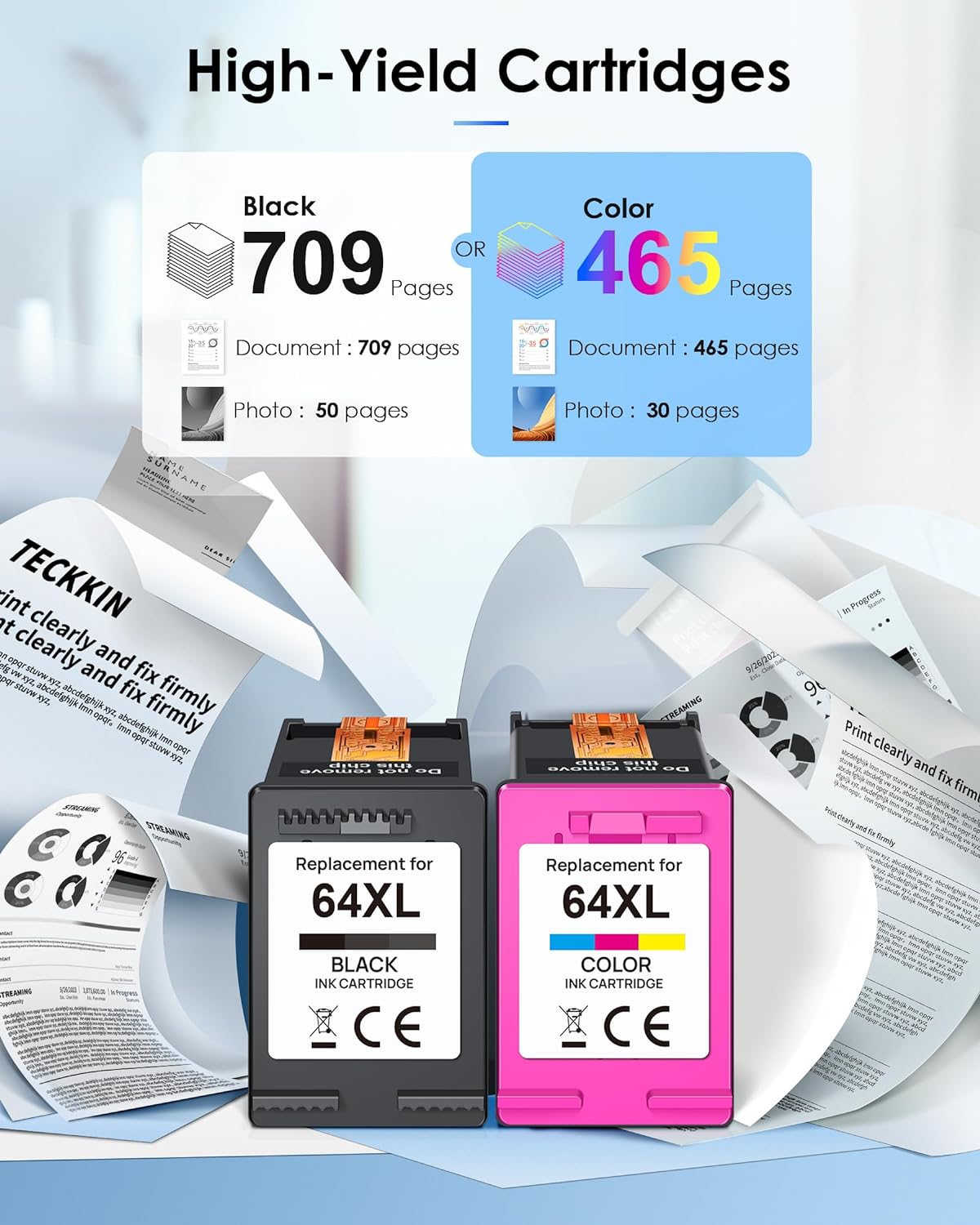 PG-240XL/CL-241XL Ink Cartridges Replacement for Canon 240XL 241XL Combo Pack 240 241 Printer Ink for PIXMA MG3620 MG3600 TS5120 TS5100 MG3220 MG3520 MG2120 MX472 (1 Black, 1 Tri-Color)