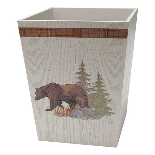Allure Home Creations Lodge Tapestry Waste Basket