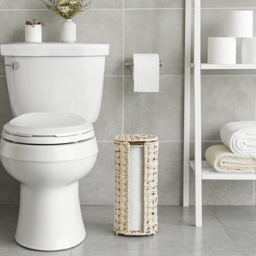 GRANNY SAYS Bundle of 2-Pack Small Trash Can & 1-Pack Toilet Paper Holder