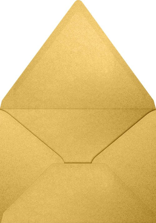 LUXPaper A7 Contour Flap Invitation Envelopes | 5 1/4" x 7 1/4" | Gold Metallic | 80lb. Text | 250 Qty