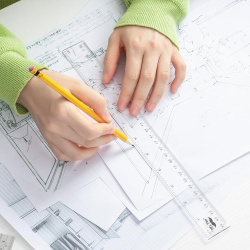 Mr. Pen Plastic Rulers - 12 Inch, 3 Pack | Easy-to-Read, Scratch-Resistant Design for School & Office