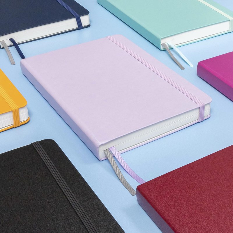PAPERAGE Lined Journal Notebook, Hardcover Journal for Women & Men, 252 Pages, (5.6 in x 8 in), College Ruled Journaling Notebook for Work, School Supplies & Note Taking, (Blush)