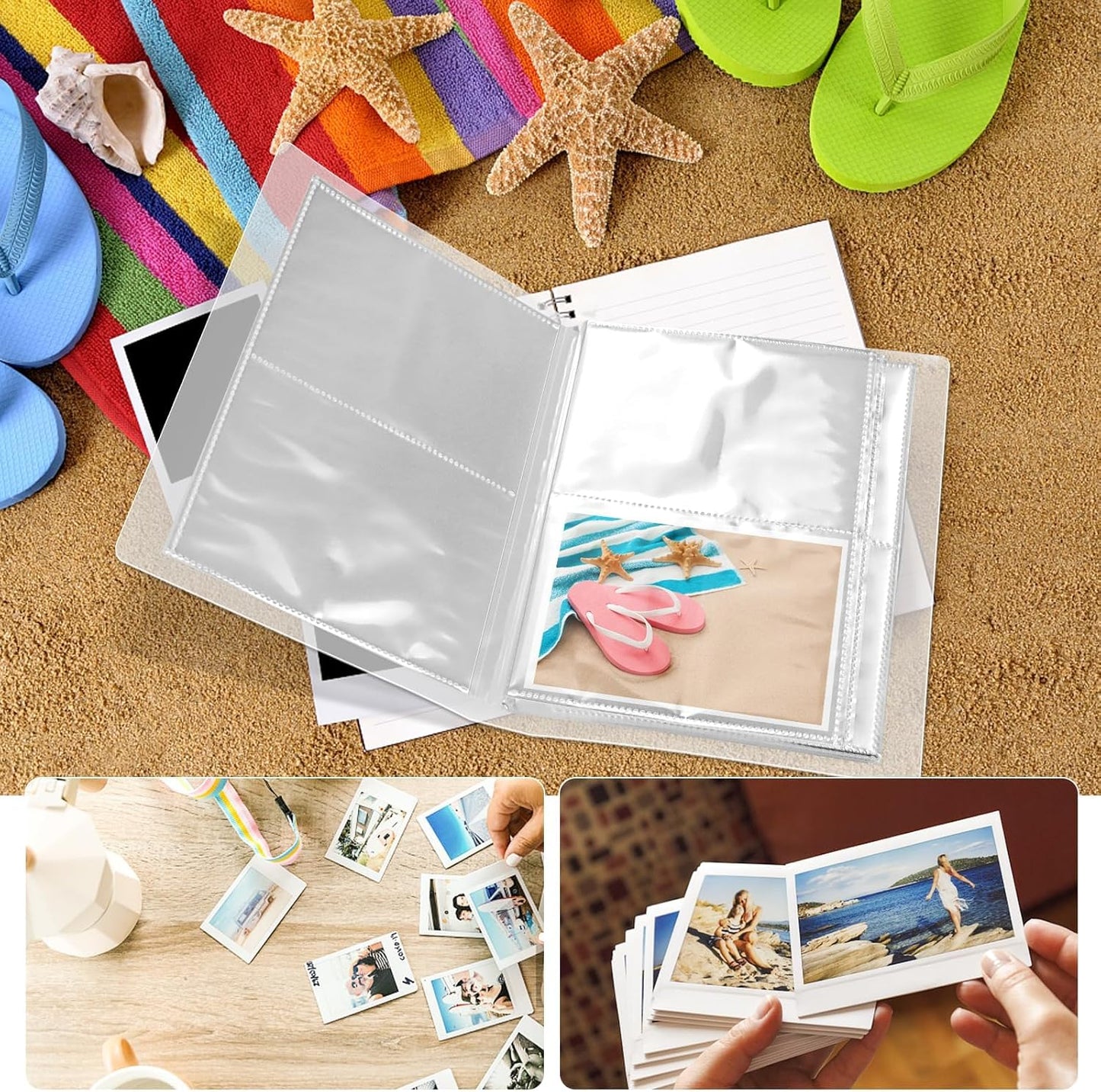 Bercoor Index Card Holders - 3 Pack for 240 Cards | Organizer Pouches for Notes, Study & Recipes