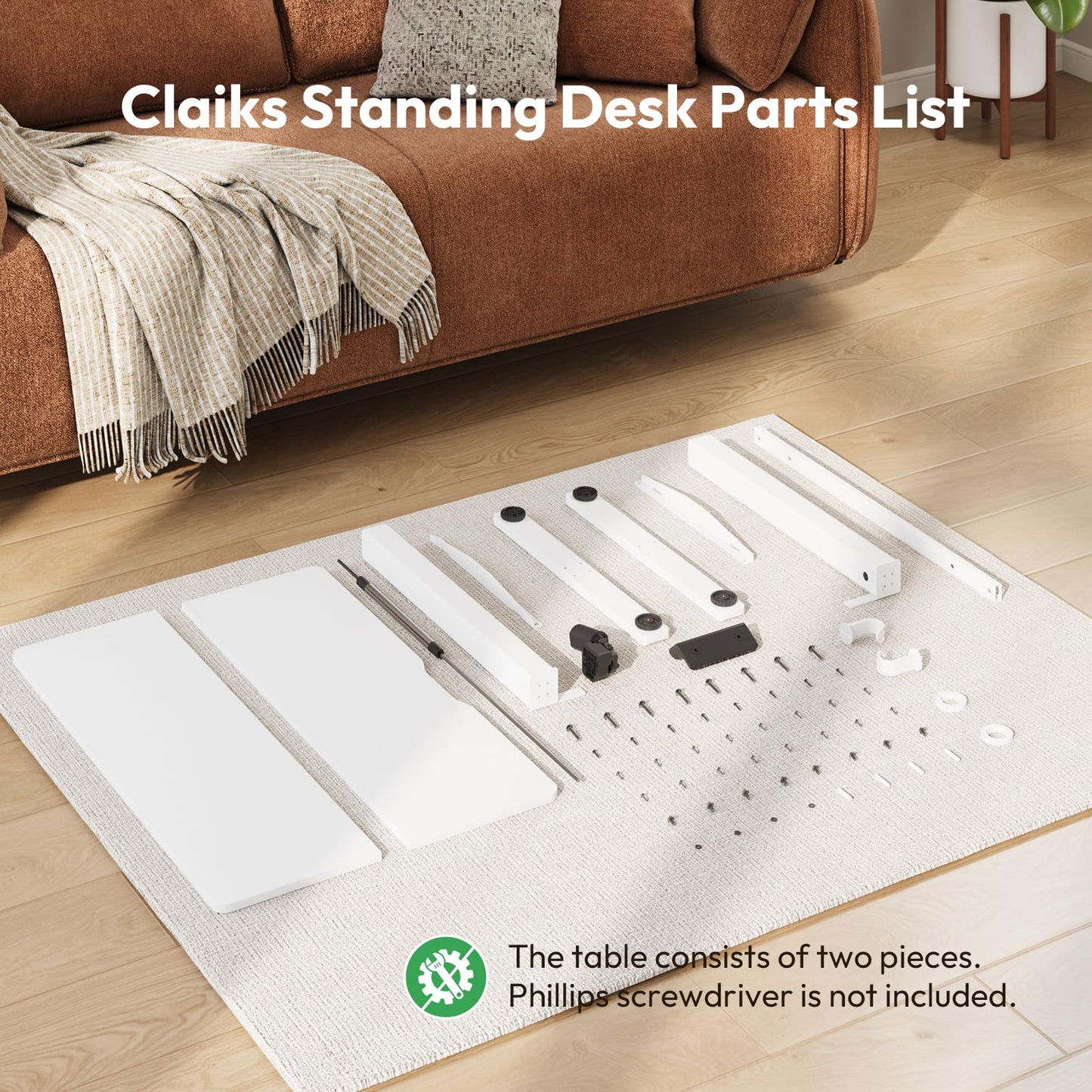 Gamork Electric Standing Desk,32x24 Inches Adjustable Height Stand up Desk, Sit Stand Home Office Desk with Splice Board, 3 Preset Heights,Equipped with Hooks,Ergonomic Computer Desk Workstation,White
