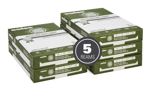 Boise Paper X-9 Multi-Use Copy Paper, 11" x 17" Ledger, 92 Bright White, 20 lb, 5 Ream Carton (2,500 Sheets)