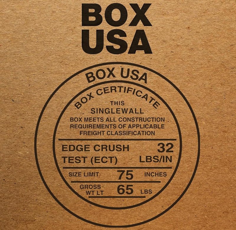 BOX USA Moving Boxes 20"L x 20"W x 15"H (12-Pack) Large + Packaging Tape - Shipping, Mailing, Packing, Packaging and Storage,ECT-32 Corrugated