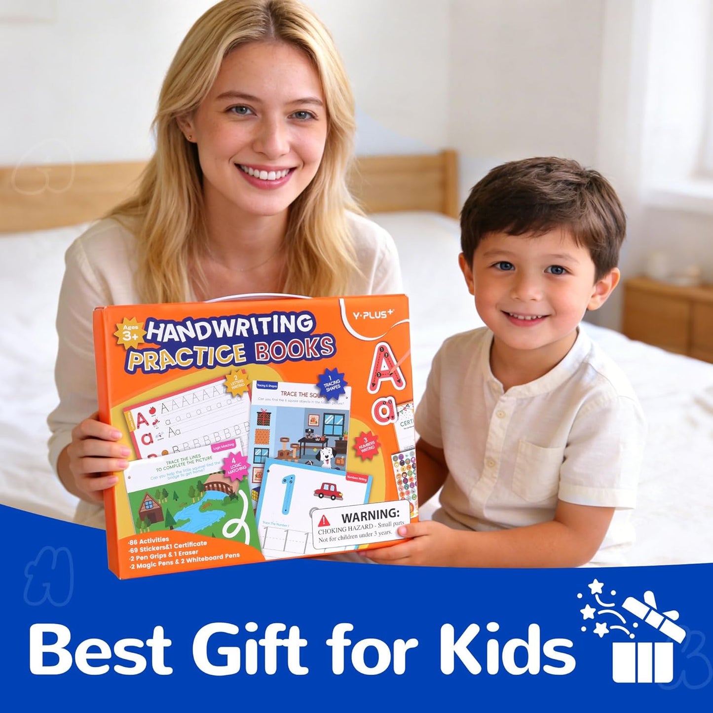 YPLUS Reusable Handwriting Practice Books for Kids 5-8 | Magic Writing Set - Ideal Montessori Learning Toy