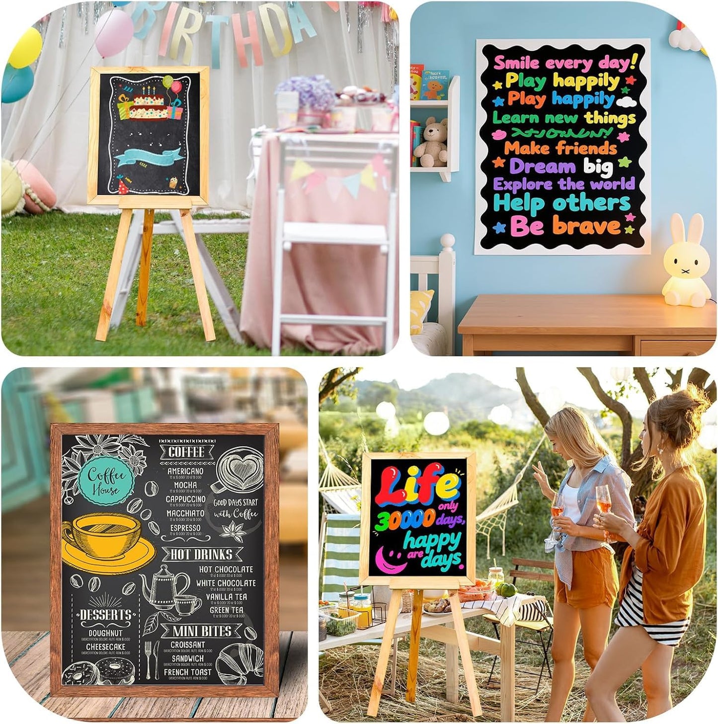 50 Pcs Black Poster Board Paper 14x18, ROOKEA Vision Boards Posterboard Bulk for School Projects Classroom Arts Craft Presentations Drawing Scrapbooking Blank Graphic Display