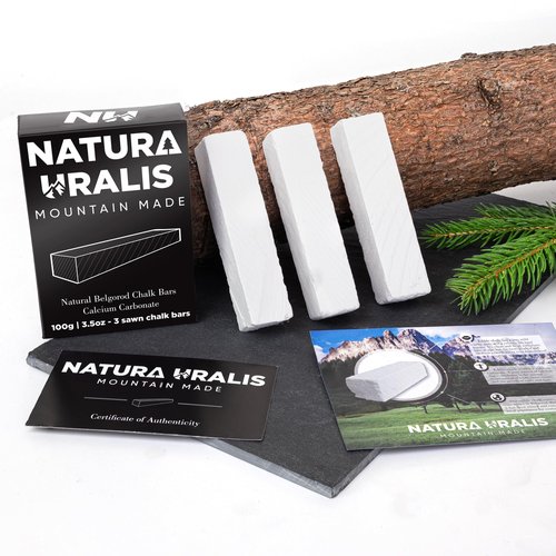 Natura Uralis Premium Belgorod Sawn Chalk | White Chalk Bars - Amazing Crunch, Satisfying Earthy, Velvety and Firm Texture, ASMR Sensation, Natural Calcium Carbonate (Mini (3.5oz))