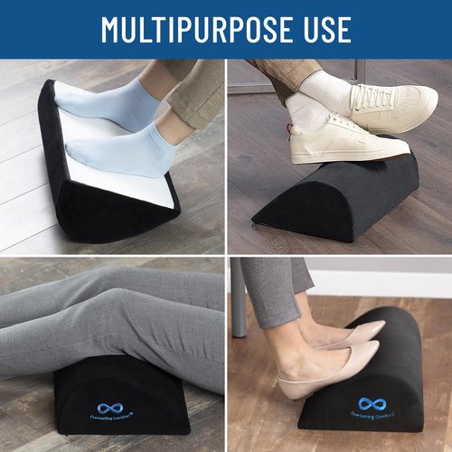 Everlasting Comfort Ergonomic Mouse Pad and Foot Rest Bundle - Work and Relaxation Essentials - Improve Productivity & Comfort