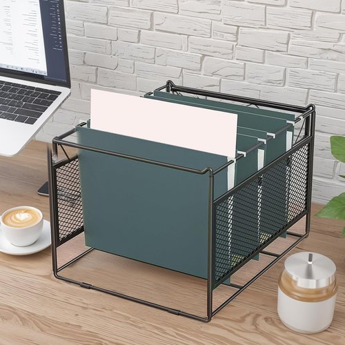wutfuooo 2 Pack Hanging File Folder Frame for Legal and Letter Size,Hanging File Organizer Holder Rack Hanging Folder Rails for Filing Cabinet Desk Drawer,15" L x 11" W x 10" H