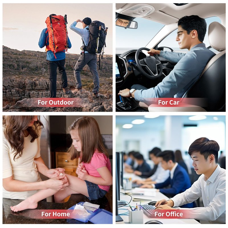 First Aid Kit-450 Piece Medical Kit with Essential Emergency Medical Supplies, Emergency First Aid Kit for Home, Car, Camping, Travel, Hiking, Truck, Sports & Outdoor