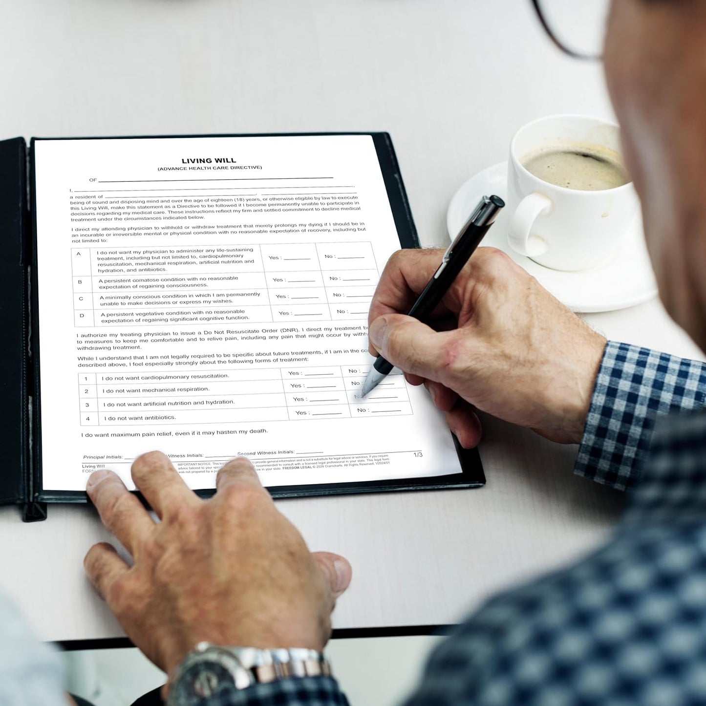 Living Will and Healthcare Power of Attorney Legal Forms Kit